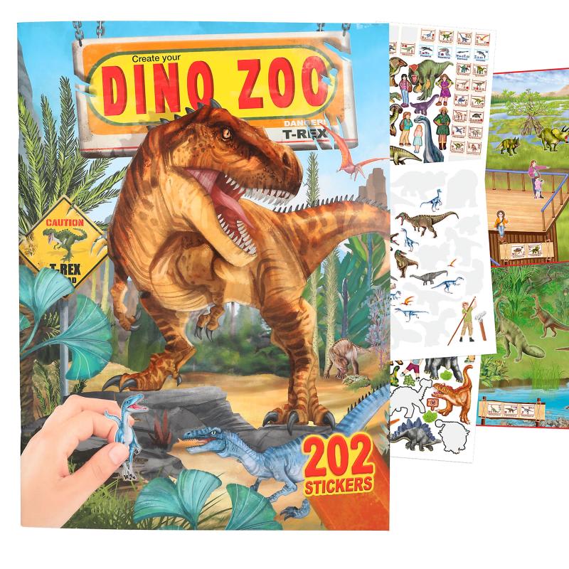 Cuaderno de Sticker Zoo de los Dinosaurios 1