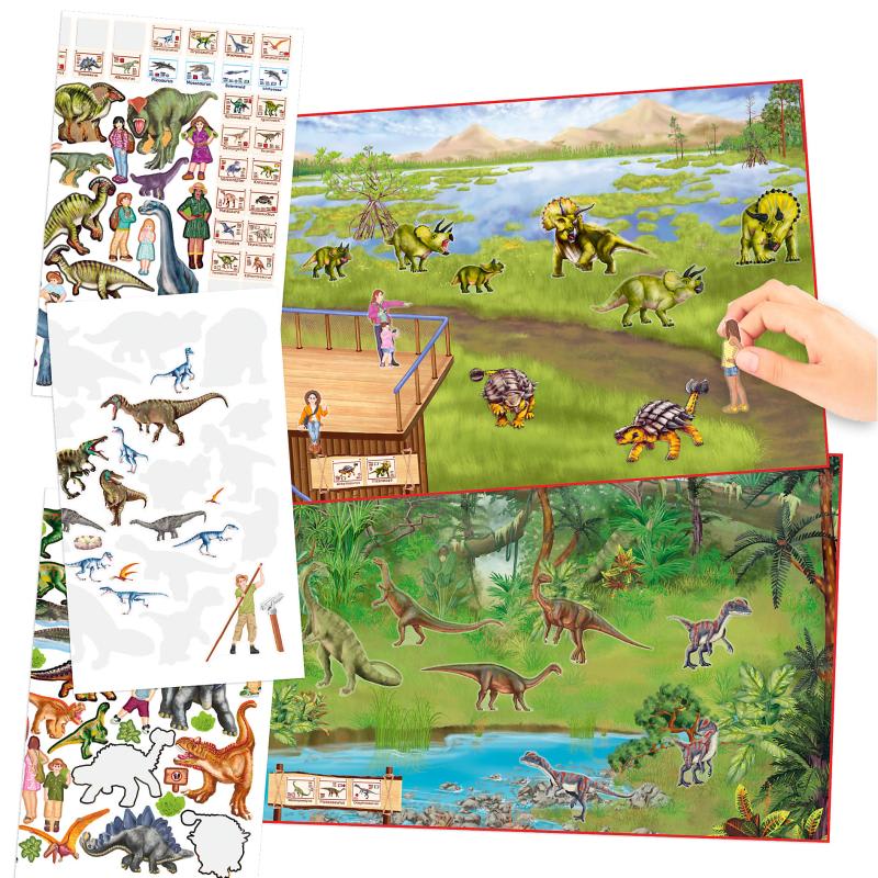 Cuaderno de Sticker Zoo de los Dinosaurios 2