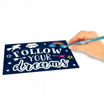 Set 5 Postales Terciopelo - Top Model2