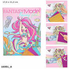 Libro de Colorear con Diseño de Fantasía - Topmodel2