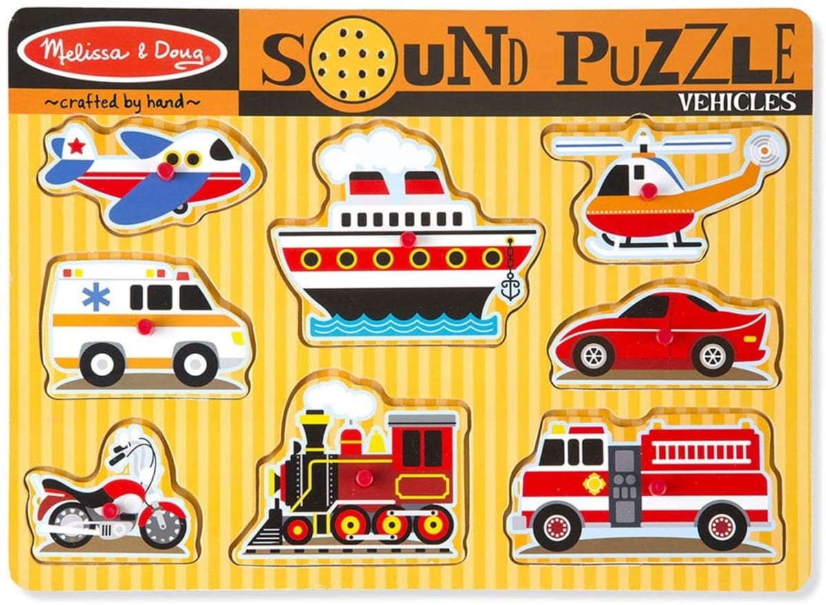 Juguete de Encaje con Sonido vehículos - Melissa and Doug 2