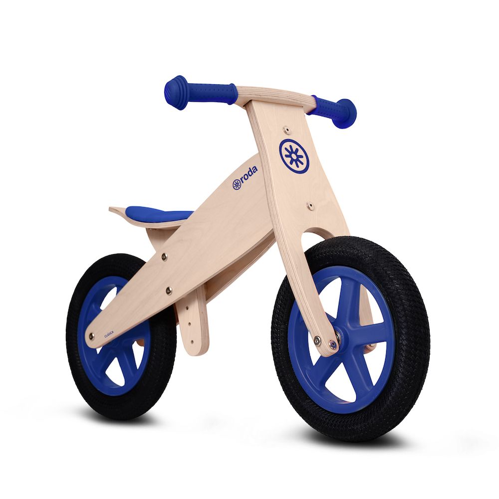 Bicicleta de Equilibrio Madera Azul - Roda2