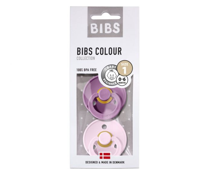 Chupete Bibs Talla 1 Lavender - Baby Pink 1