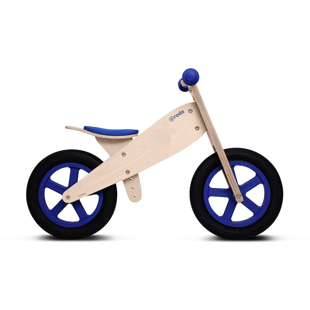 Bicicleta de Equilibrio Madera Azul - Roda 1