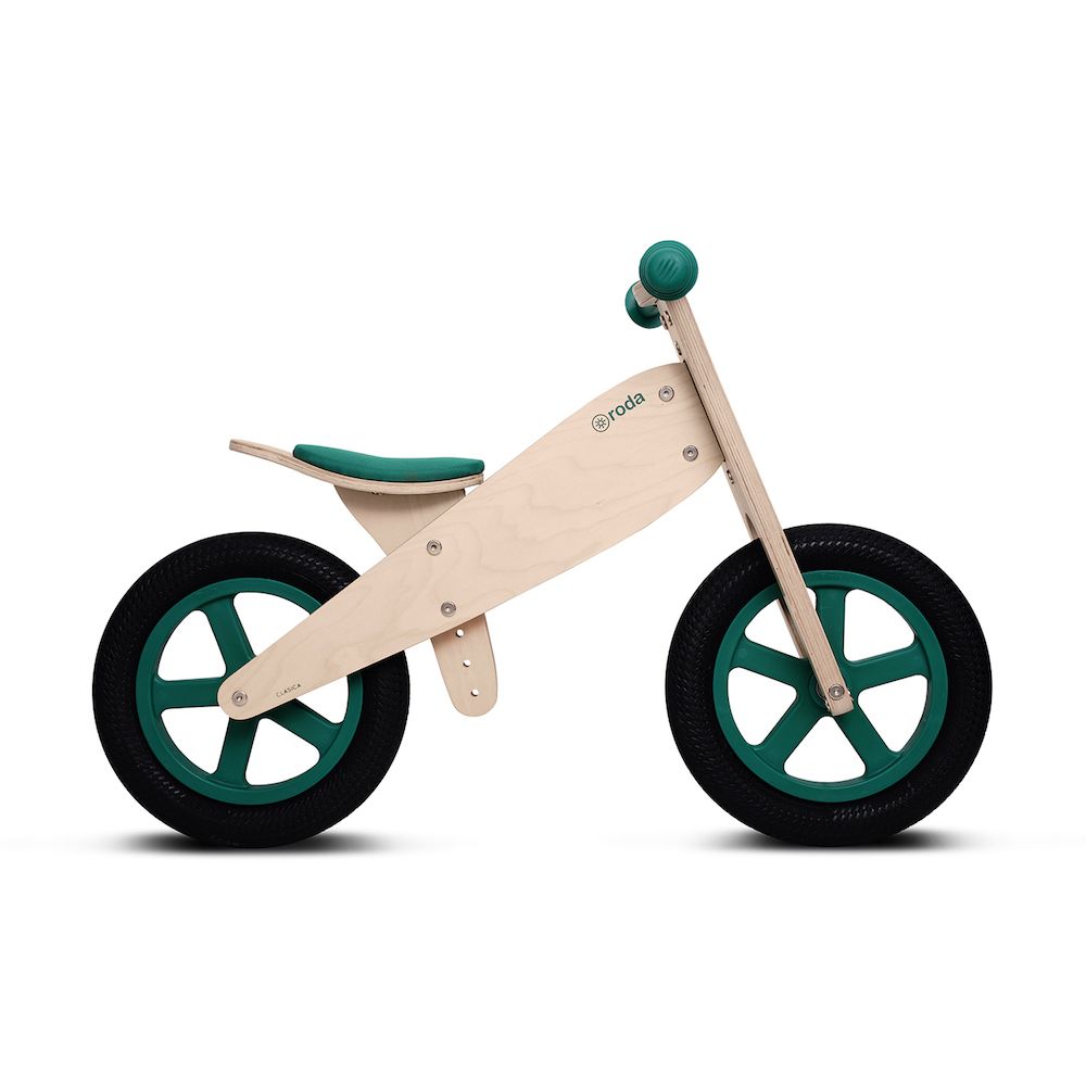 Bicicleta de Equilibrio Madera Verde - Roda 1