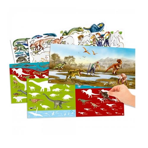 Libro de Sticker Crea el Mundo de los Dinosaurios - Depesche2
