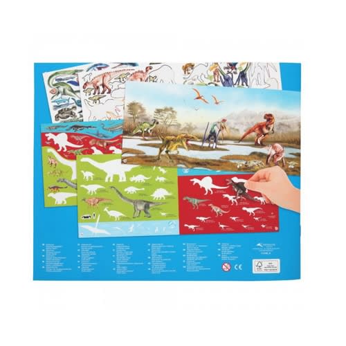 Libro de Sticker Crea el Mundo de los Dinosaurios - Depesche3