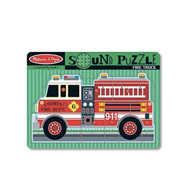 Juguete de Encaje con Sonido Camión de Bombero - Melissa and Doug 1