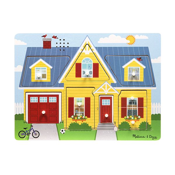 Juguete de Encaje con Sonido Casa - Melissa and Doug 1