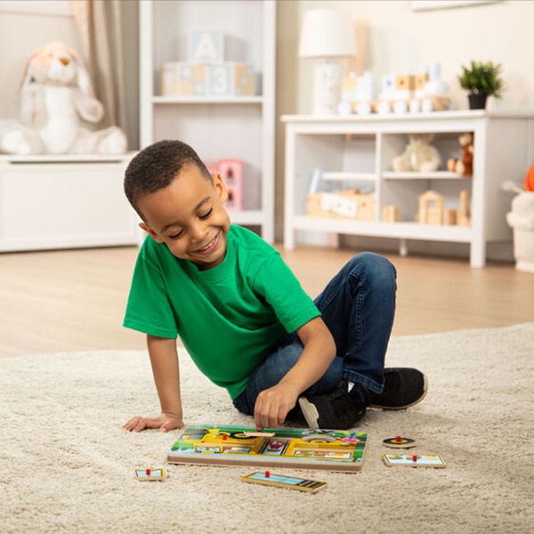Juguete de Encaje con Sonido Bus Escolar - Melissa and Doug2