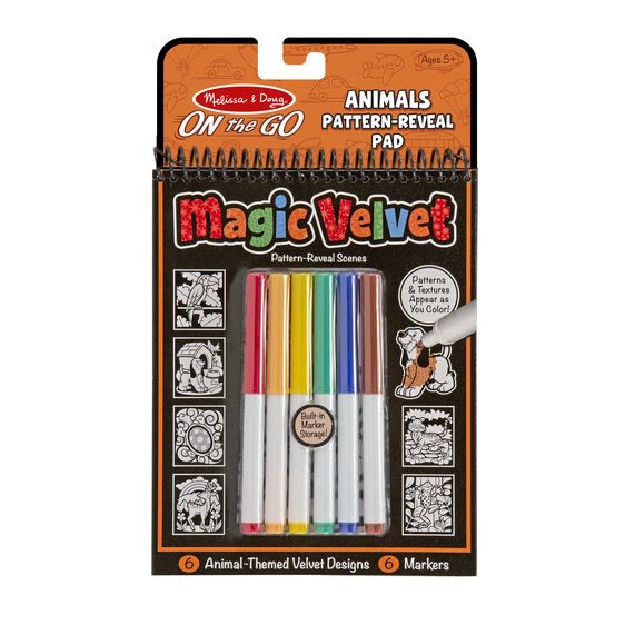 Block Magic Velvet Animales - Melissa and Doug 1