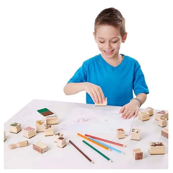 Timbres de Madera Granja - Melissa and Doug3