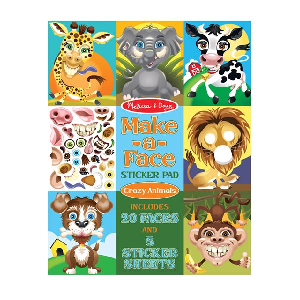 Block De Stickers Caras De Animales - Melissa & Doug 1