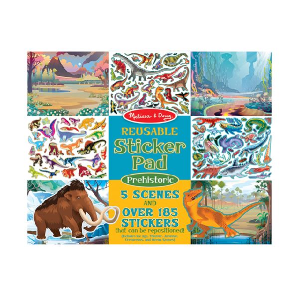 Block de Stickers Reutilizable Prehistoria - Melissa and Doug 1