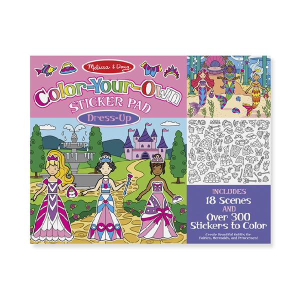 Block de Stickers para Colorear Dres Up - Melissa and Doug 5