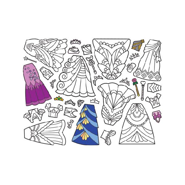 Block de Stickers para Colorear Dres Up - Melissa and Doug2