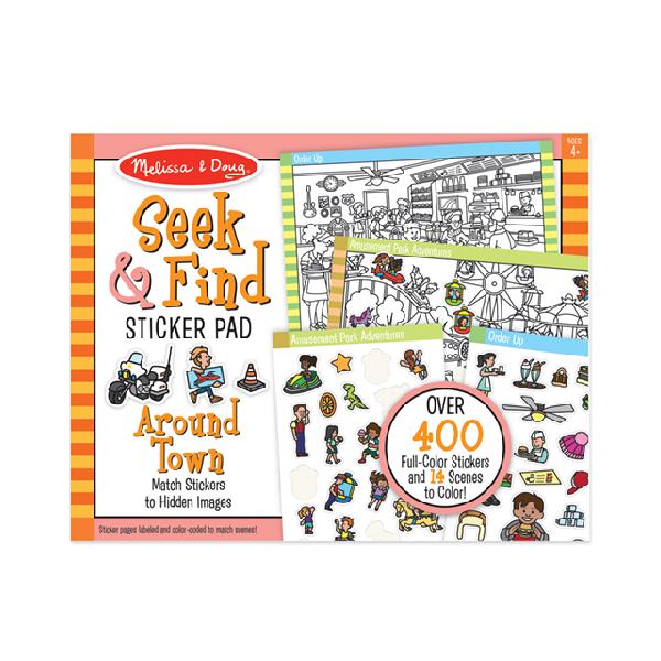 Block de Stickers Busca y Encuentra Ciudad - Melissa and Doug 1