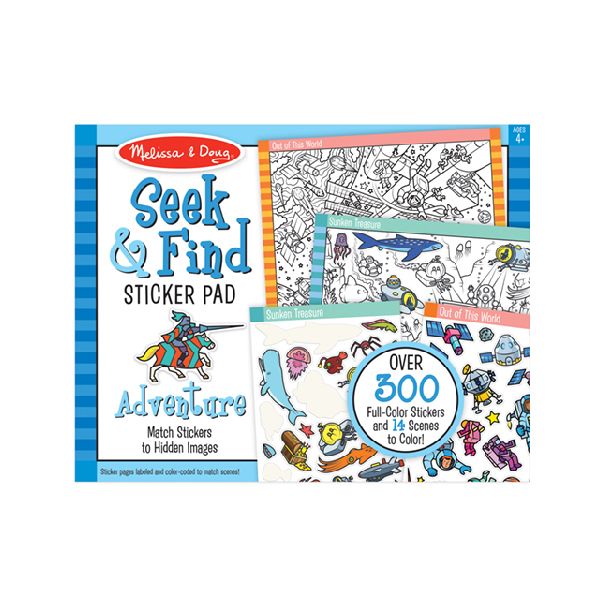 Block de Stickers Busca y Encuentra Aventura - Melissa and Doug 1