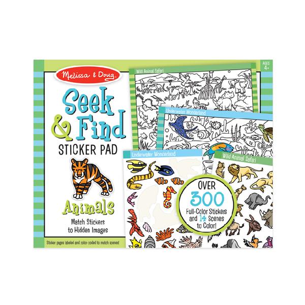 Block de Stickers Busca y Encuentra Animal - Melissa and Doug 1