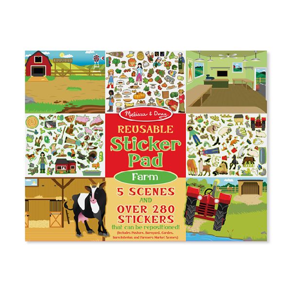 Block de Stickers Reutilizable Granja - Melissa and Doug 1