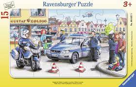 Puzzle Enmarcado La policía 15 Piezas - Ravensburger 1