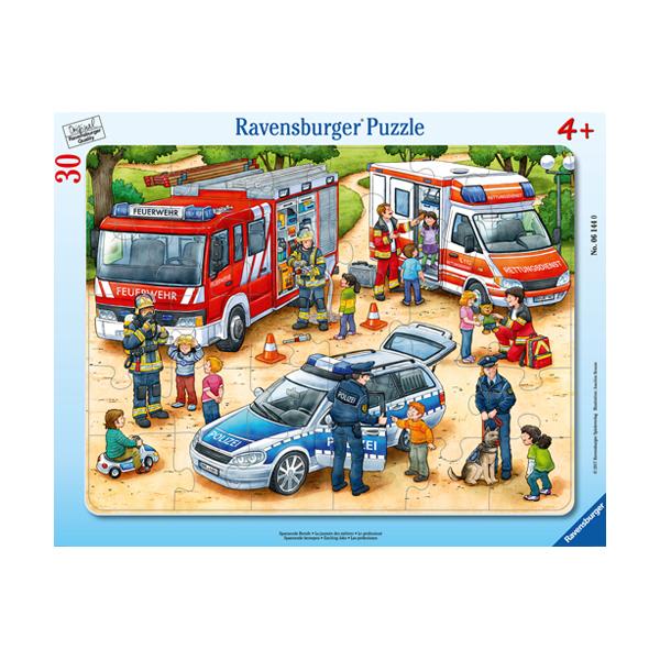 Puzzle Enmarcado Vehículos de Emergencia 40 Piezas - Ravensburger 1