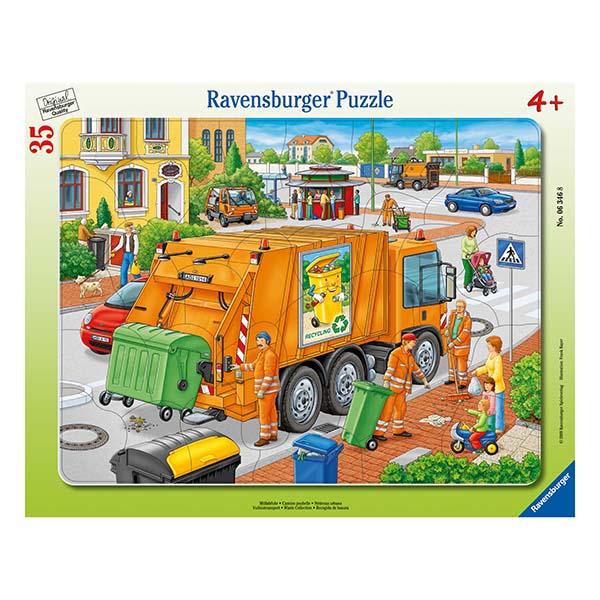 Puzzle Enmarcado Recogiendo La Basura - Ravensburger 1