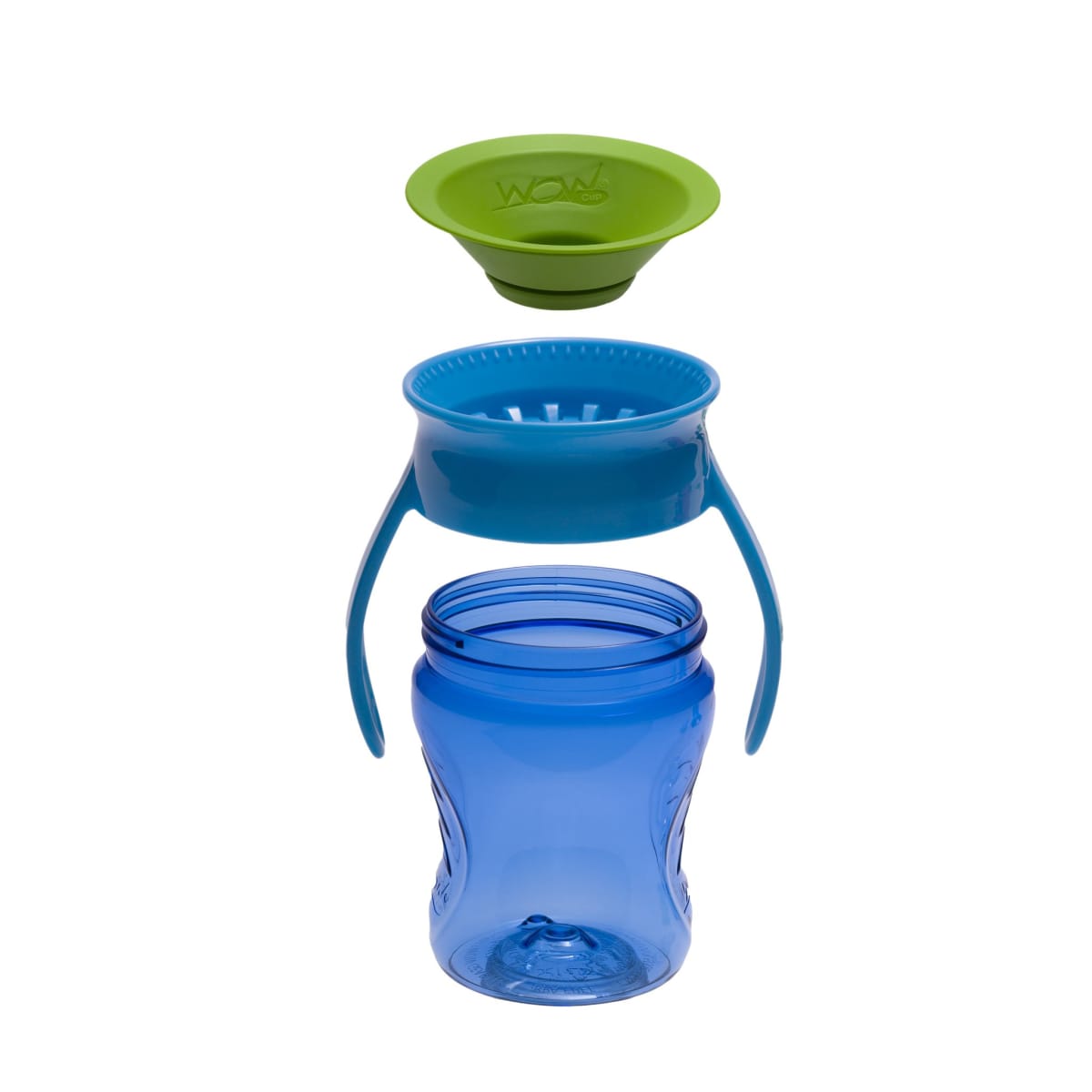 Vaso con Asas Baby Tritan Azul - Wow Cup2