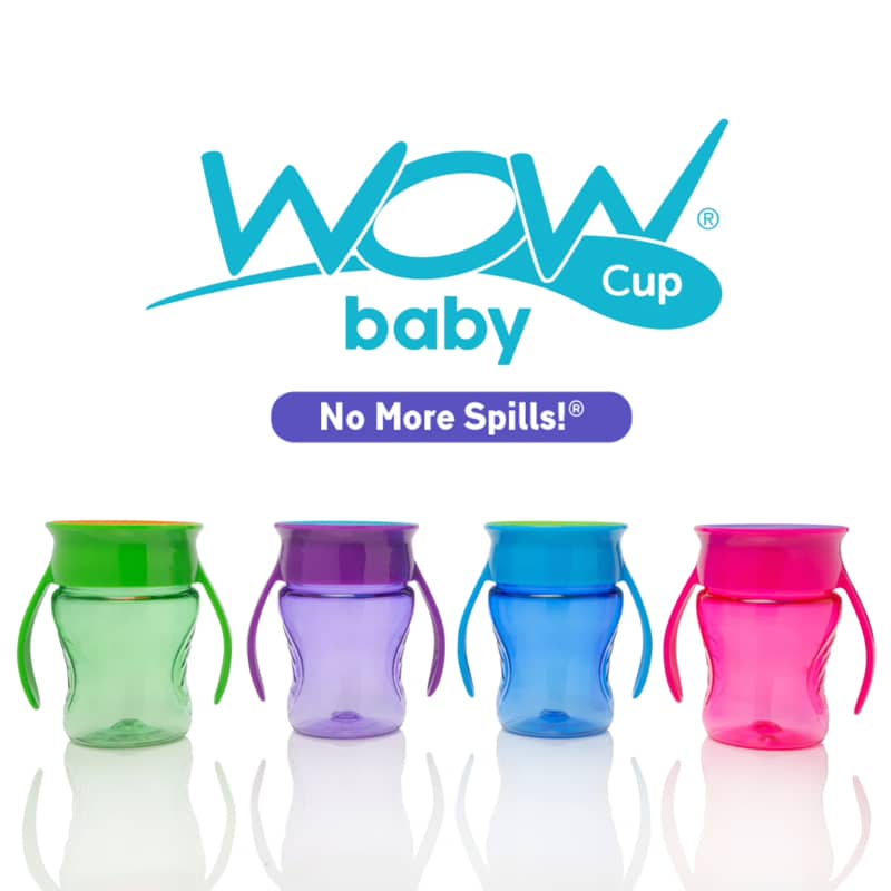 Vaso con Asas Baby Tritan Azul - Wow Cup1