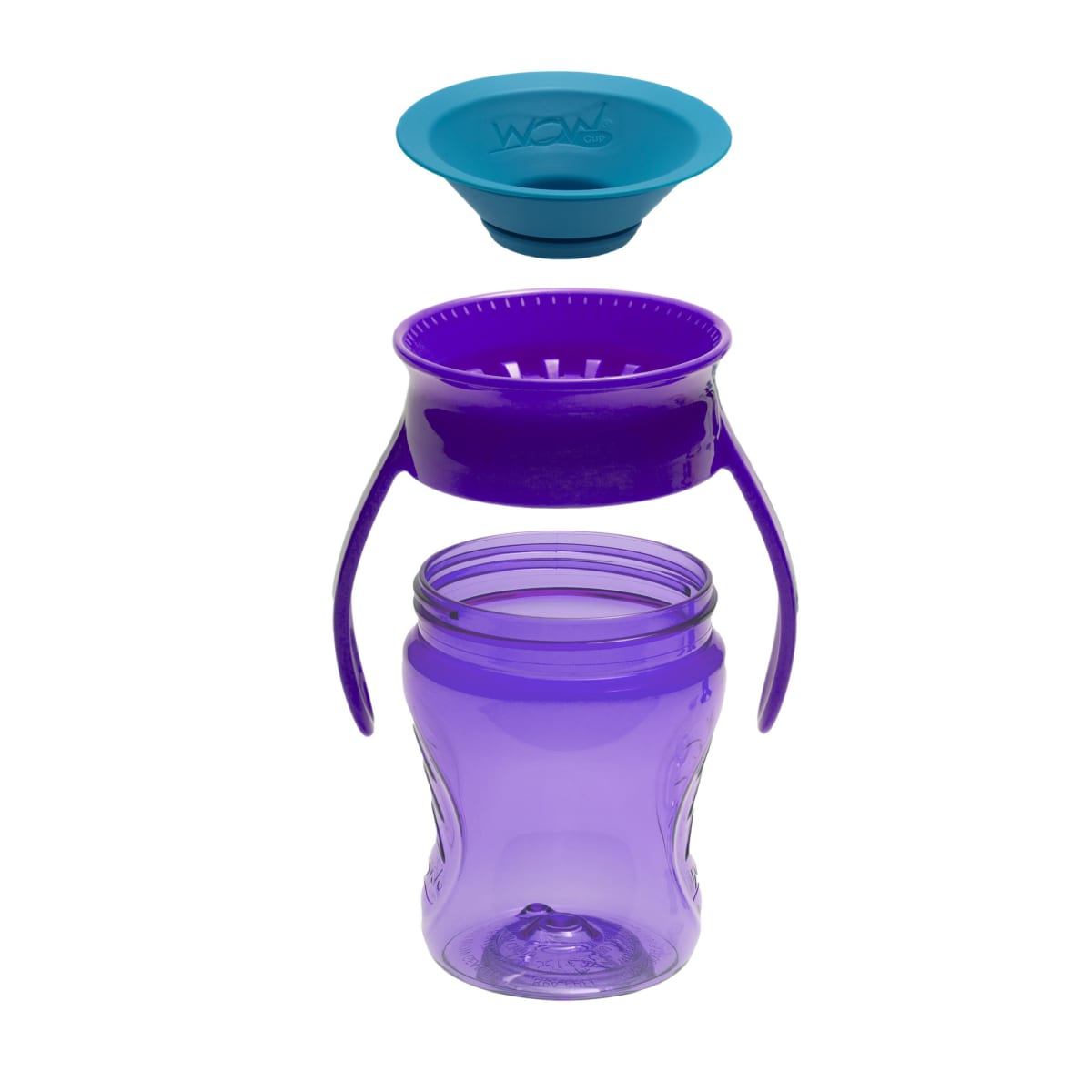 Vaso con Asas Baby Tritan Morado - Wow Cup2