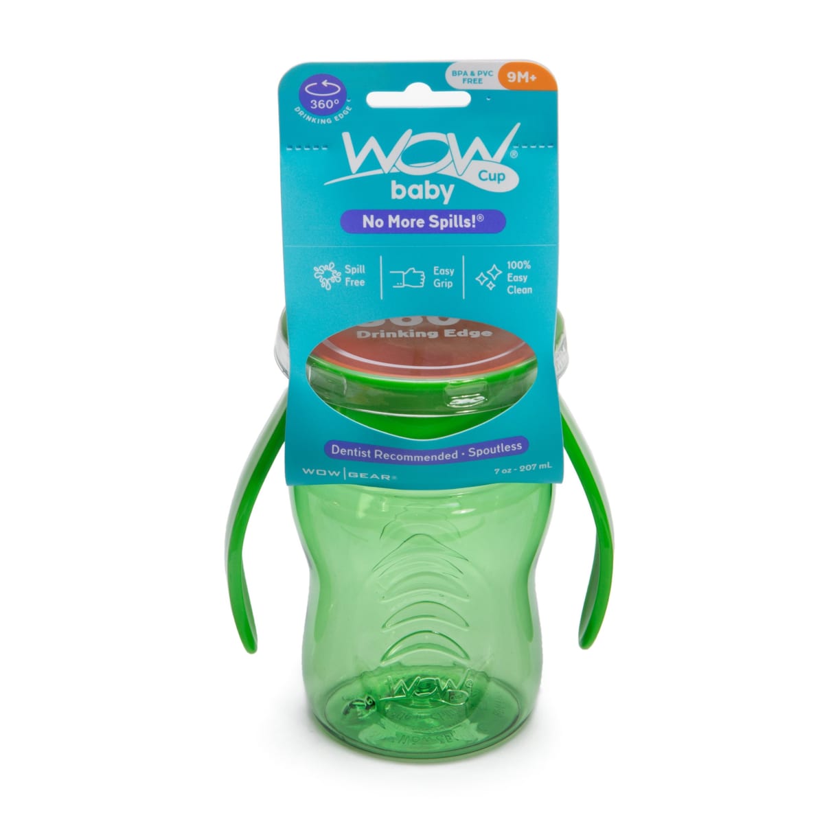 Vaso con Asas Baby Tritan Verde - Wow Cup2