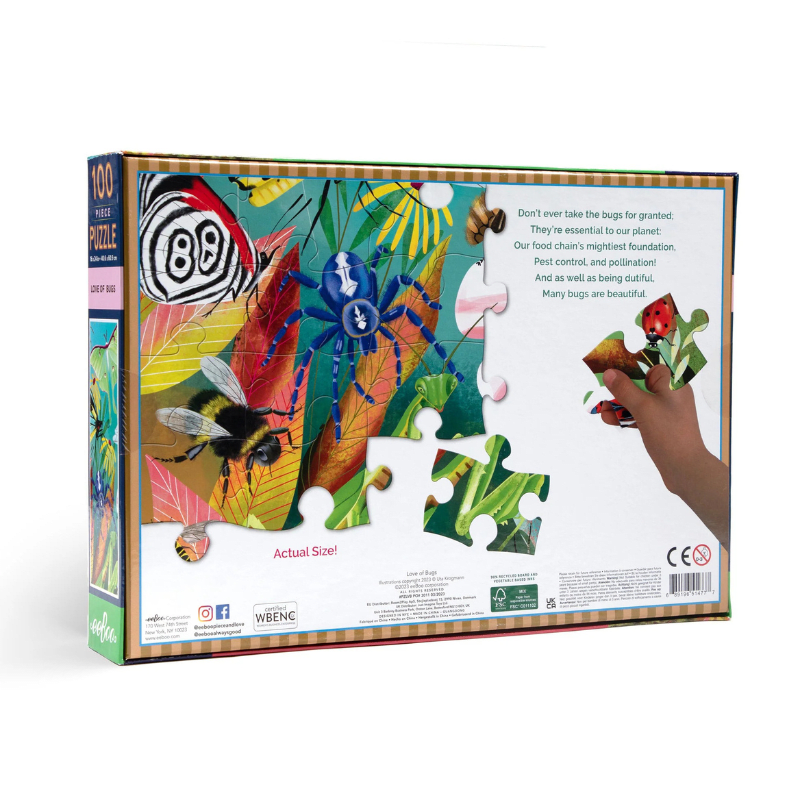 Puzzle 100 Piezas Insectos - Eeboo1