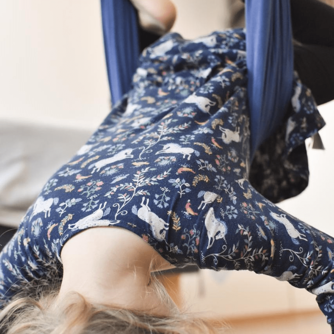 Columpio sensorial  azul piedra - FocuSwing2