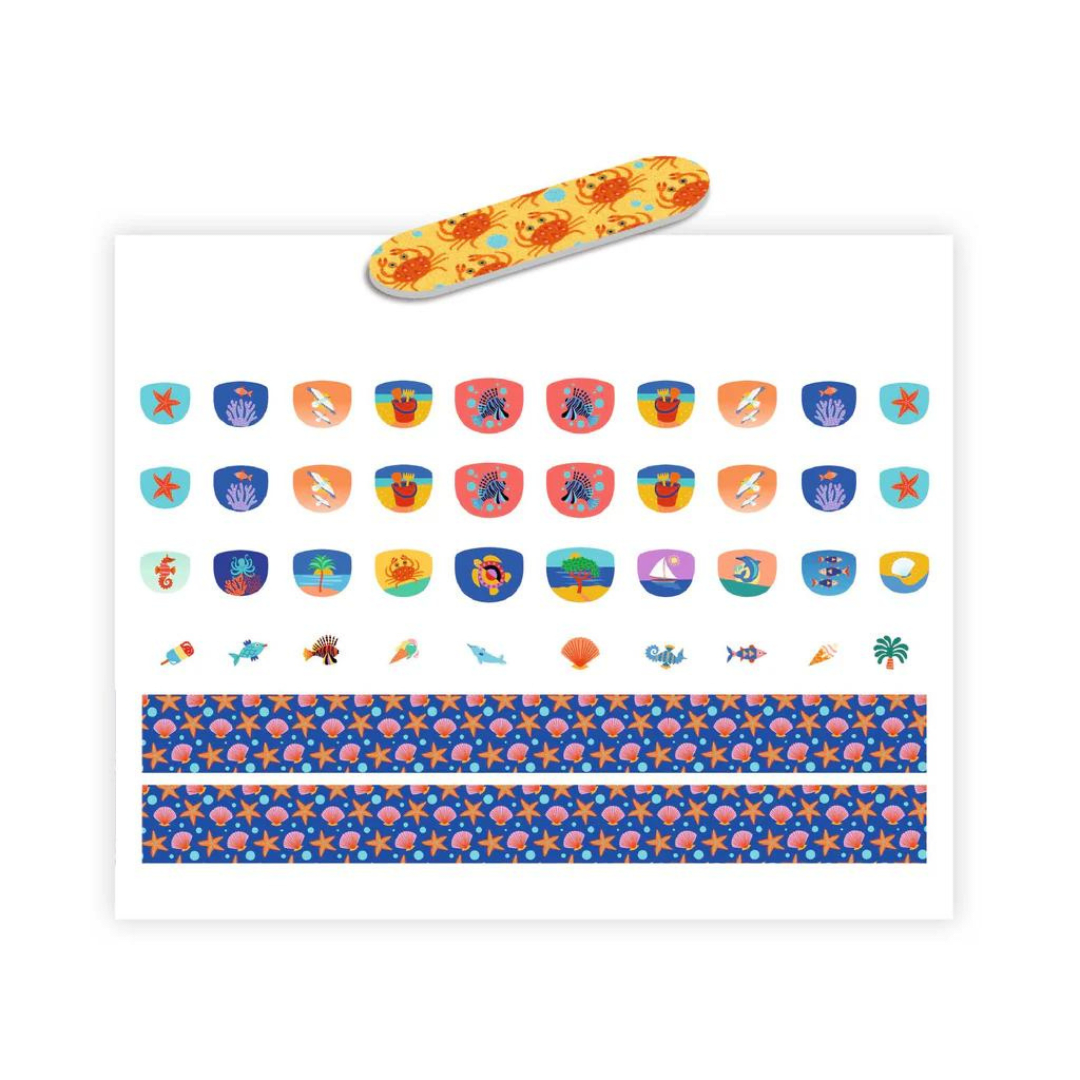 Uñas Stickers Playa - Djeco1