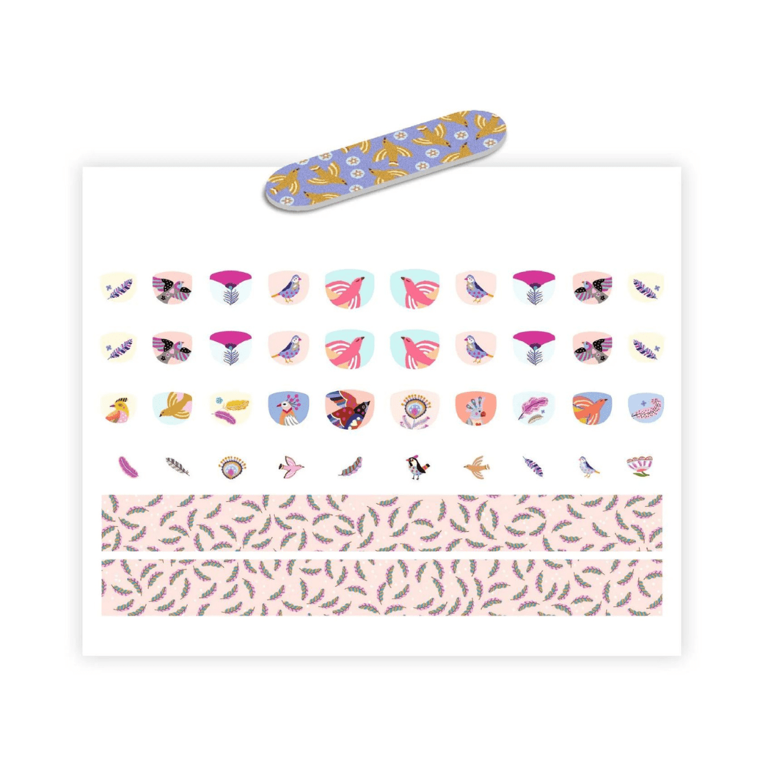 Uñas Stickers Plumas - Djeco1
