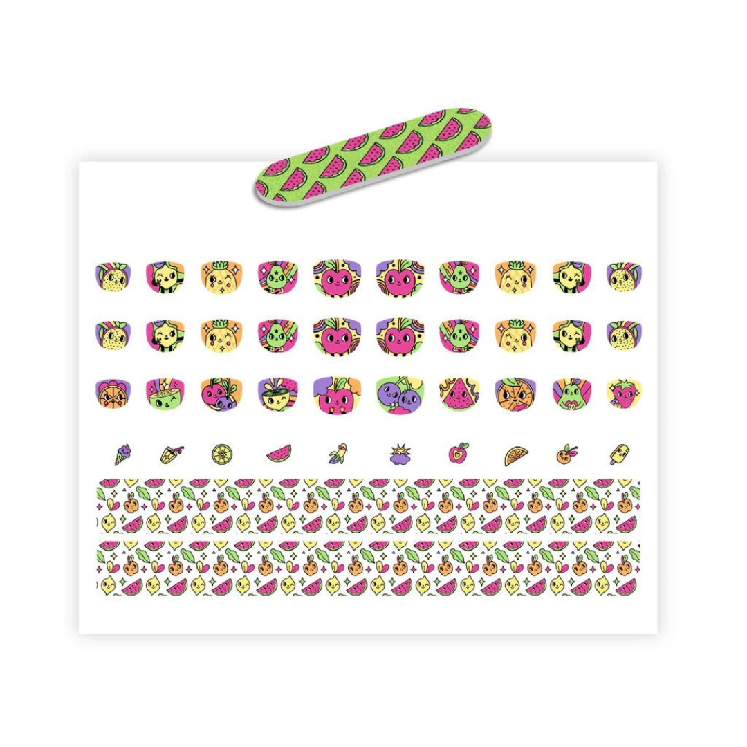 Uñas Stickers Frutas Neon - Djeco1
