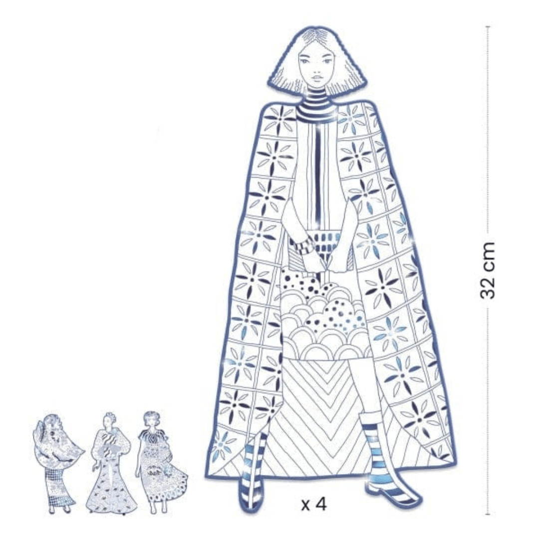 Dibujo para colorear Laura - Djeco2