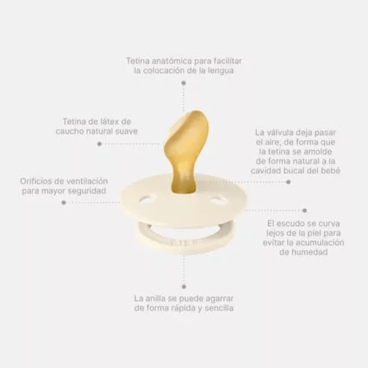 Chupete Bibs Anatómico Talla 2 Vanilla - Cloud3