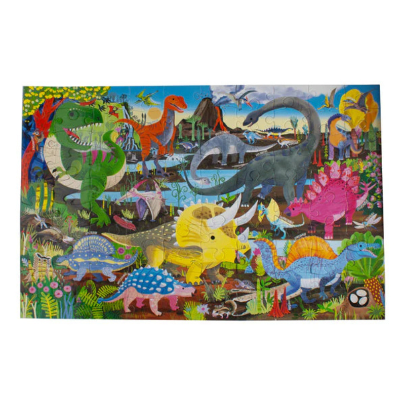 Puzzle 100 Piezas Tierra de Dinosaurios - Eeboo2