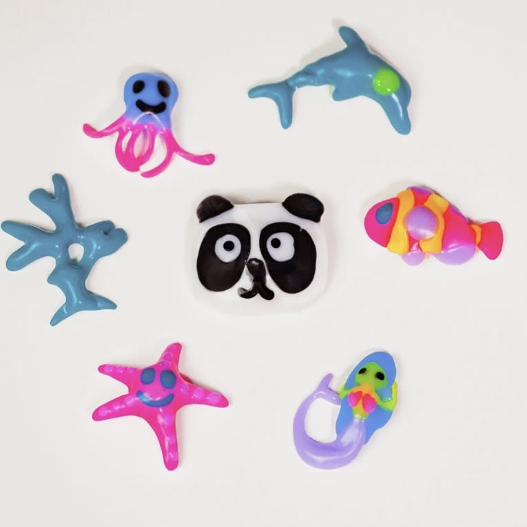 Set tubi jelly 6 colores sirena + acuario - Tuban2