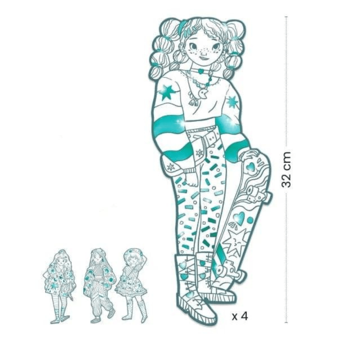 Dibujo para colorear Angele - Djeco3