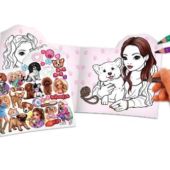 Libro para colorear Doggy - Top Model2