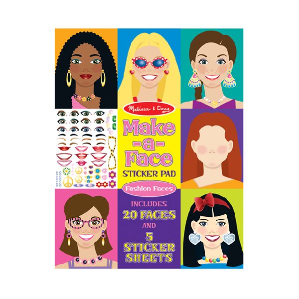 Block de Stickers Crea Tu Cara - Melissa and Doug 1