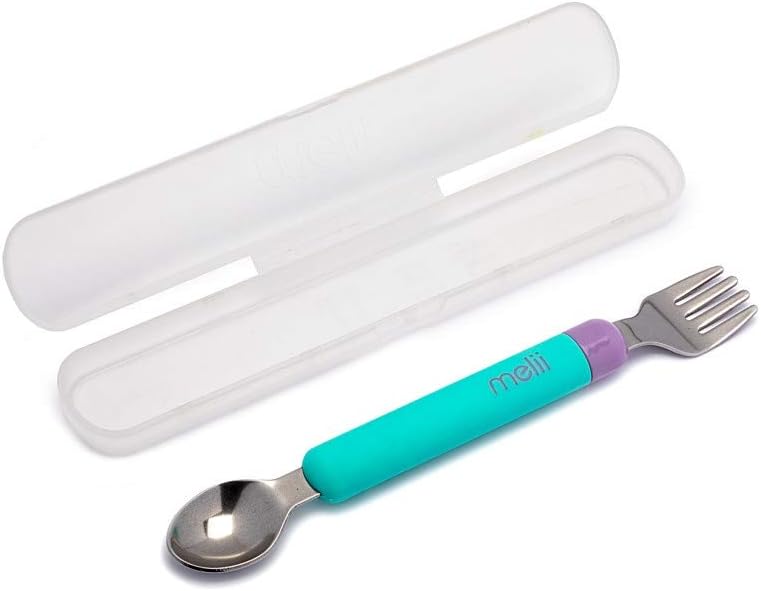 Set Cuchara y Tenedor con Estuche Aqua Morado - Melii2