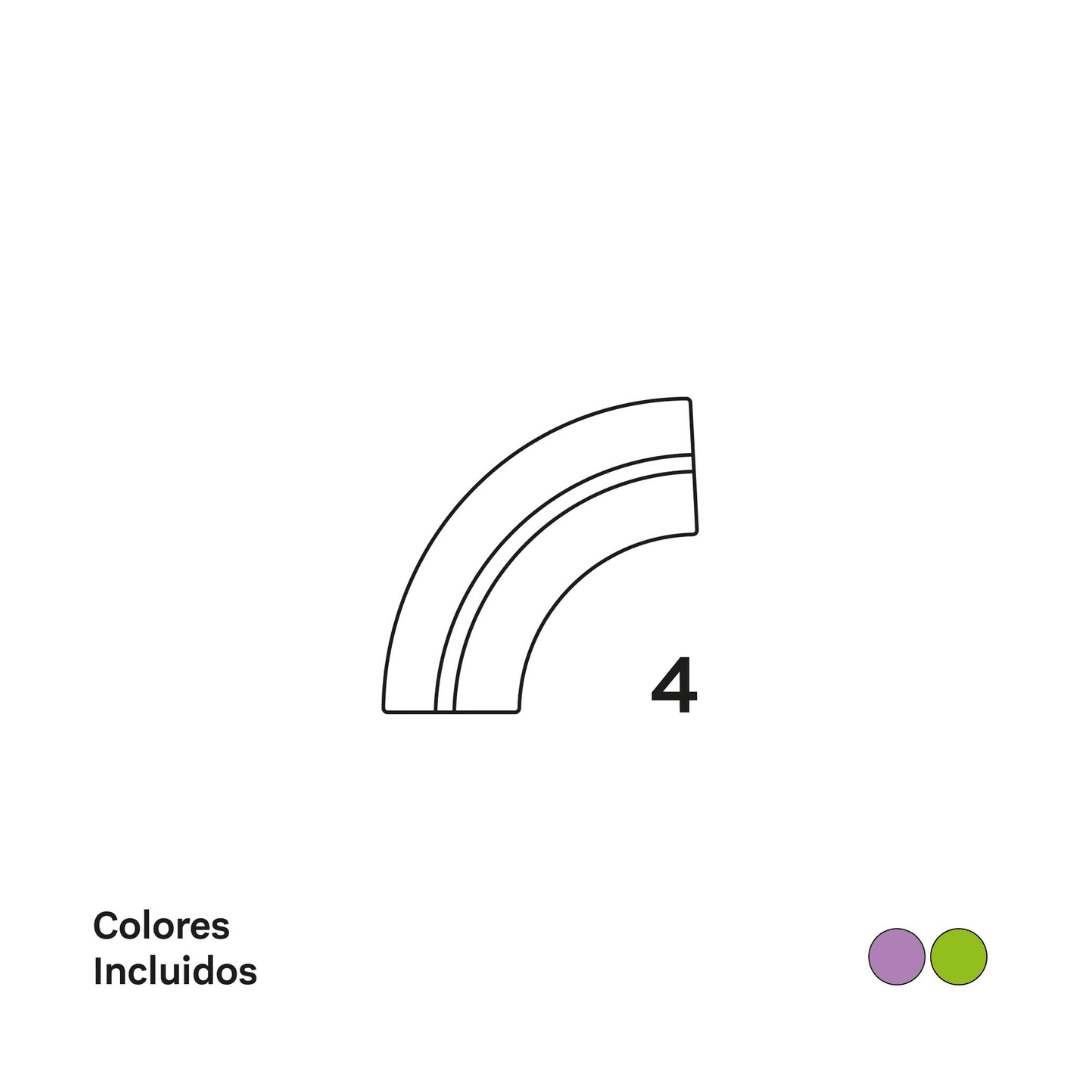 Accesorios Curvos Pista de Carreras - Braintoys1