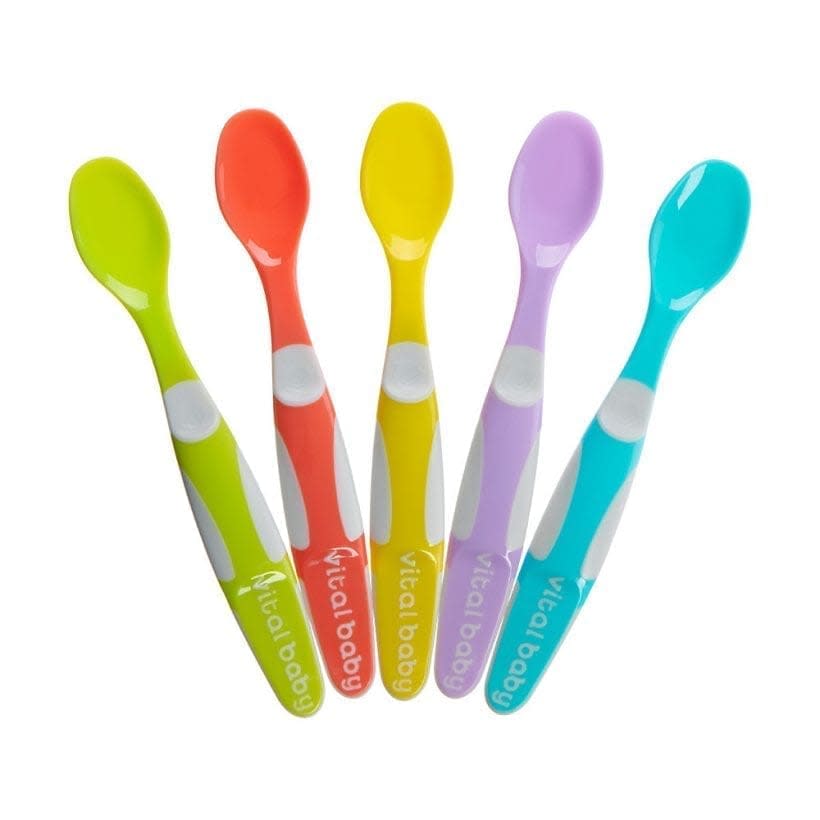 Pack de 5 Cucharas de Destete de Punta Suave - Vital Baby1