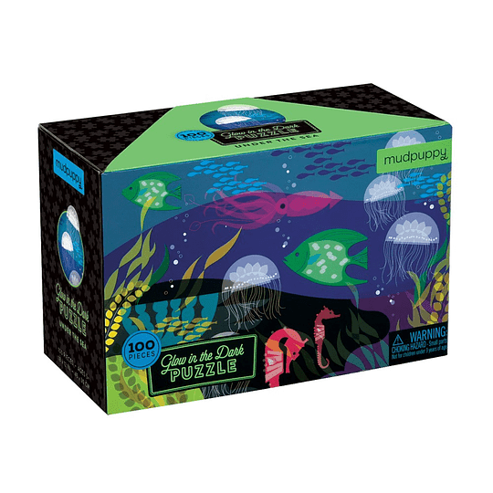 Puzzle Brillo Bajo El Mar 100 Piezas - Mudpuppy 3