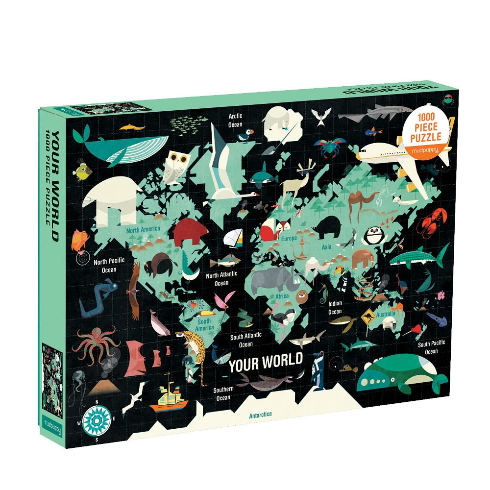 Puzzle El Mundo 1000 Piezas - Mudpuppy 1