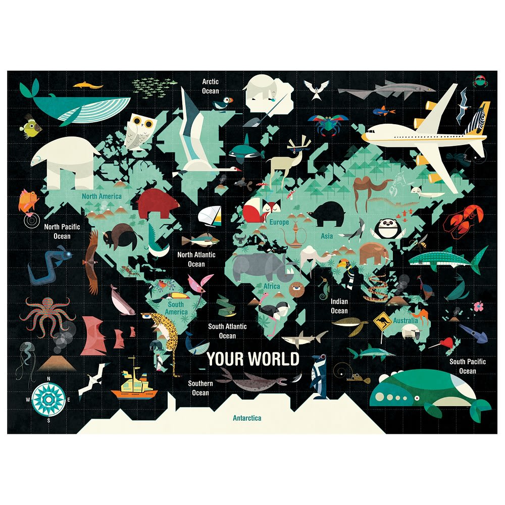 Puzzle El Mundo 1000 Piezas - Mudpuppy3