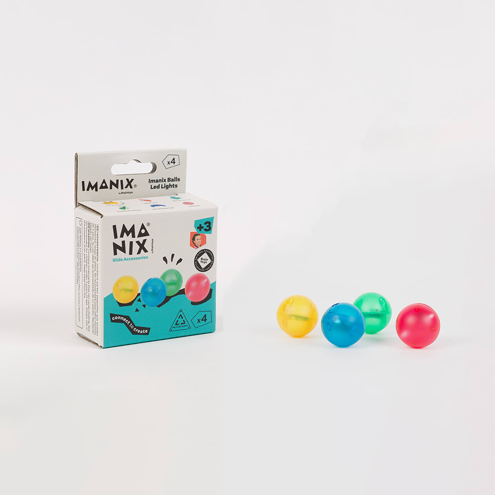 Pelotas led Imanix set 4 piezas - Braintoys3